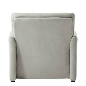 Fauteuil Capoma II Aspect cuir vieilli - Gris clair - Largeur : 100 cm