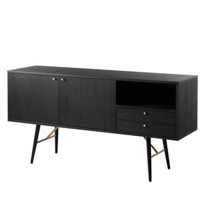 Dressoir Moyo zwart eikenhout