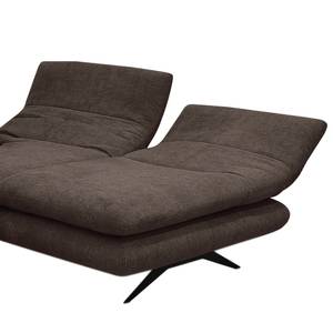 Ecksofa Whaltey II Webstoff - Espresso - Longchair davorstehend rechts