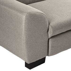 Ecksofa Lefroy I Webstoff - Granit - Longchair davorstehend rechts - Keine Funktion