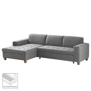 Ecksofa Roblin Webstoff Guro: Schlamm - Longchair davorstehend links - Schlaffunktion