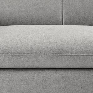 Canapé d’angle Lefroy I Tissu - Gris clair - Méridienne courte à droite (vue de face) - Fonction couchage