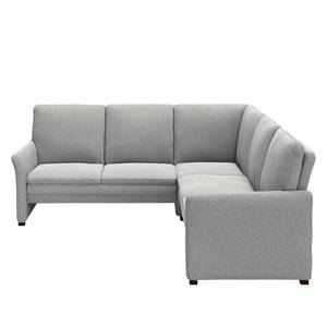 Ecksofa Capoma III Webstoff - Lichtgrau