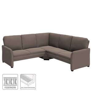 Ecksofa Capoma IV Antiklederlook - Grau