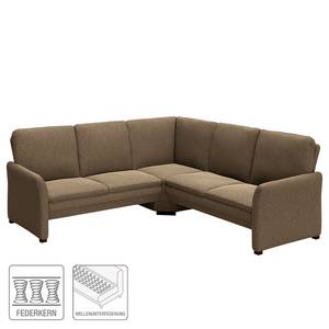 Ecksofa Capoma III Webstoff - Nougat