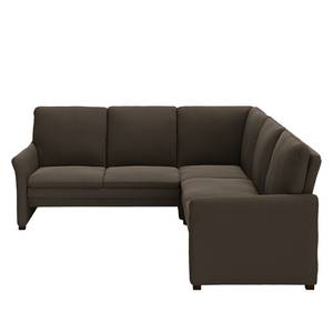 Ecksofa Capoma IV Antiklederlook - Dunkelbraun