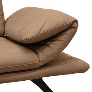 Ecksofa Beastey II Echtleder - Latte Macchiato - Longchair davorstehend links