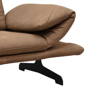 Ecksofa Beastey II Echtleder - Latte Macchiato - Longchair davorstehend links