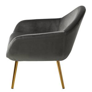 Fauteuil Milawa Velours - Gris