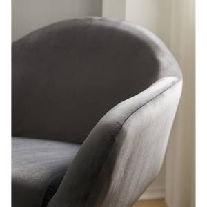 Fauteuil Milawa Velours - Gris