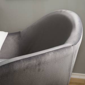 Fauteuil Milawa fluweel - grijs