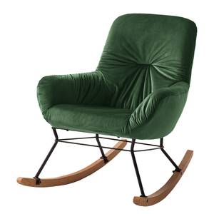 Rocking chair Miles Velours - Vieux vert