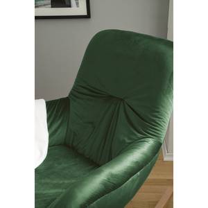 Rocking chair Miles Velours - Vieux vert