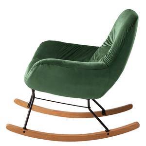 Rocking chair Miles Velours - Vieux vert