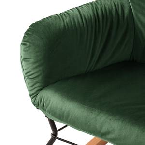 Rocking chair Miles Velours - Vieux vert