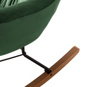 Rocking chair Miles Velours - Vieux vert