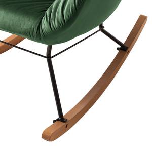 Rocking chair Miles Velours - Vieux vert