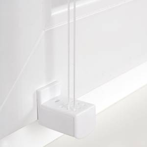 Plissé Klemmfix free polyester/aluminium - Wit - 50 x 130 cm