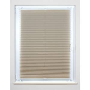 Plissee Klemmfix free Polyester / Aluminium - Beige - 75 x 130 cm