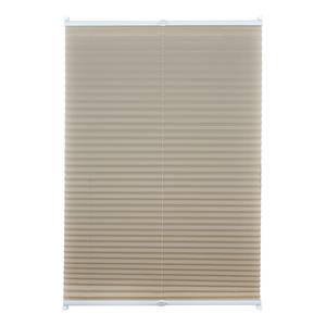 Store plissé sans perçage free Polyester / Aluminium - Beige - 60 x 130 cm