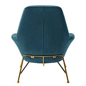 Fauteuil Miena Velours - Bleu marine