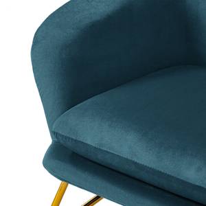 Fauteuil Miena fluweel - marineblauw