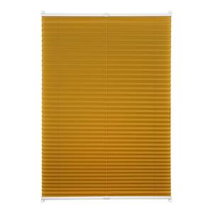 Plissee Klemmfix free Polyester / Aluminium - Gold - 100 x 130 cm