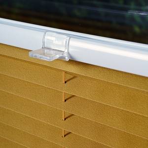 Plissee Klemmfix free Polyester / Aluminium - Gold - 50 x 130 cm