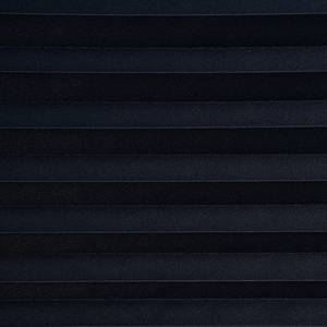 Store plissé sans perçage free Polyester / Aluminium - Bleu - 120 x 130 cm