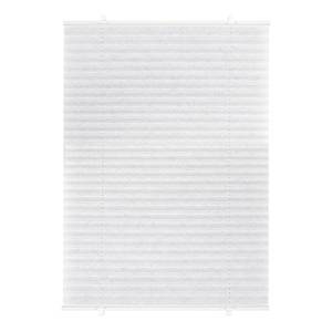 Store plissé sans perçage Promo Polyester / Aluminium - Blanc - 80 x 130 cm