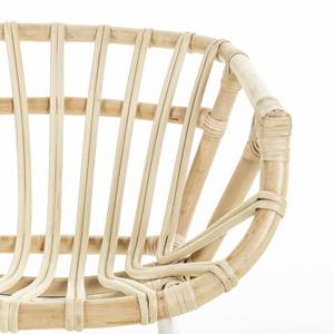 Stuhl Manilla (4er-Set) Stahl / Rattan - Beige