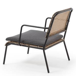 Stuhl Pimluco Stahl / Polyrattan - Braun / Anthrazit