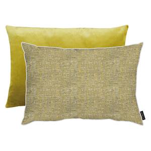 Housse de coussin Alessio Tissu structuré - Citron vert - 61 x 41 cm