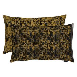 Coussin People Tissu - Laiton - 60 x 45 cm