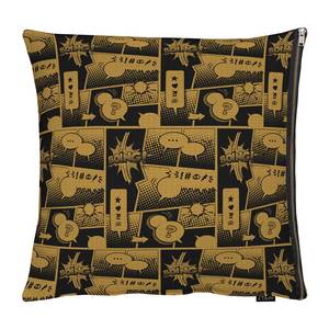 Coussin Comic Tissu - Laiton - 65 x 65 cm