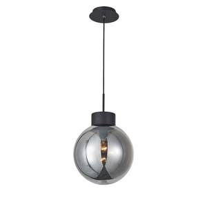 Hanglamp Astro I melkglas/ijzer; aluminium - 1 lichtbron - Grijs