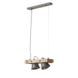 Hanglamp Plow ijzer - Aantal lichtbronnen: 2