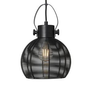 Hanglamp Sambo I ijzer/aluminium - Zwart - Aantal lichtbronnen: 1