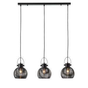 Hanglamp Sambo I ijzer/aluminium - Zwart - Aantal lichtbronnen: 3