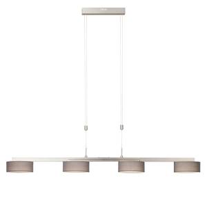 LED-hanglamp Banda textielmix/aluminium - 4 lichtbronnen