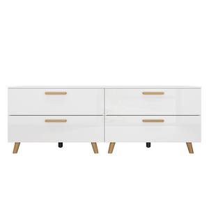 Commode Shuffle I Skandi Skandi - 160 cm - Blanc brillant