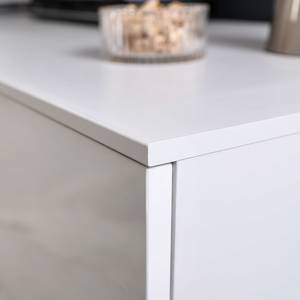 Tables de chevet Shuffle Basic (2 él.) Modern - 40 cm chaque - Blanc brillant