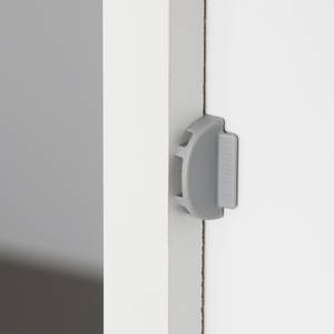Wohnwand Shuffle Basic Modern - 240 cm - Hochglanz Weiß