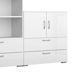 Kastcombinatie Shuffle II Basic modern - 160 cm - Hoogglans wit