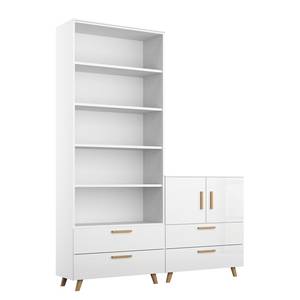 Kastcombinatie Shuffle II Scandi Scandi - 160 cm - Hoogglans wit