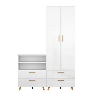 Kastcombinatie Shuffle IV Scandi Scandi - 160 cm - Hoogglans wit