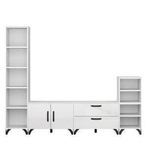 Ensemble meubles TV Shuffle Industry Industrial - 240 cm - Blanc brillant