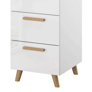 Commode haute Shuffle I Skandi Skandi - 40 cm - Blanc brillant