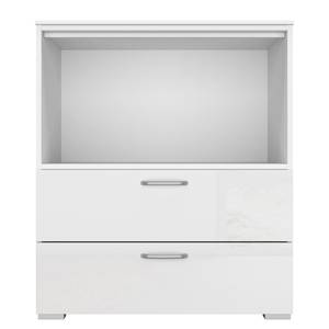 Commode Shuffle II Basic Modern - 80 cm - Blanc brillant