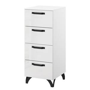 Commode haute Shuffle I Industry Industrial - 40 cm - Blanc brillant